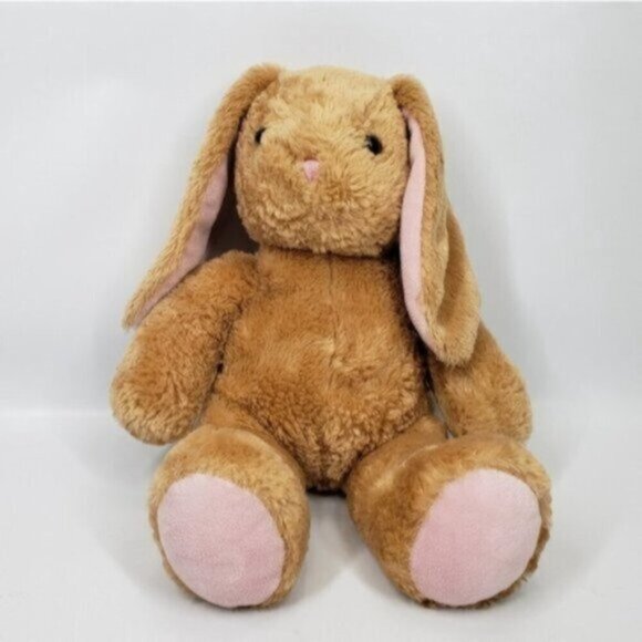 Build a Bear Workshop Pawlette Rabbit Bunny Plush Light Brown Pink Easter - Picture 3 of 10